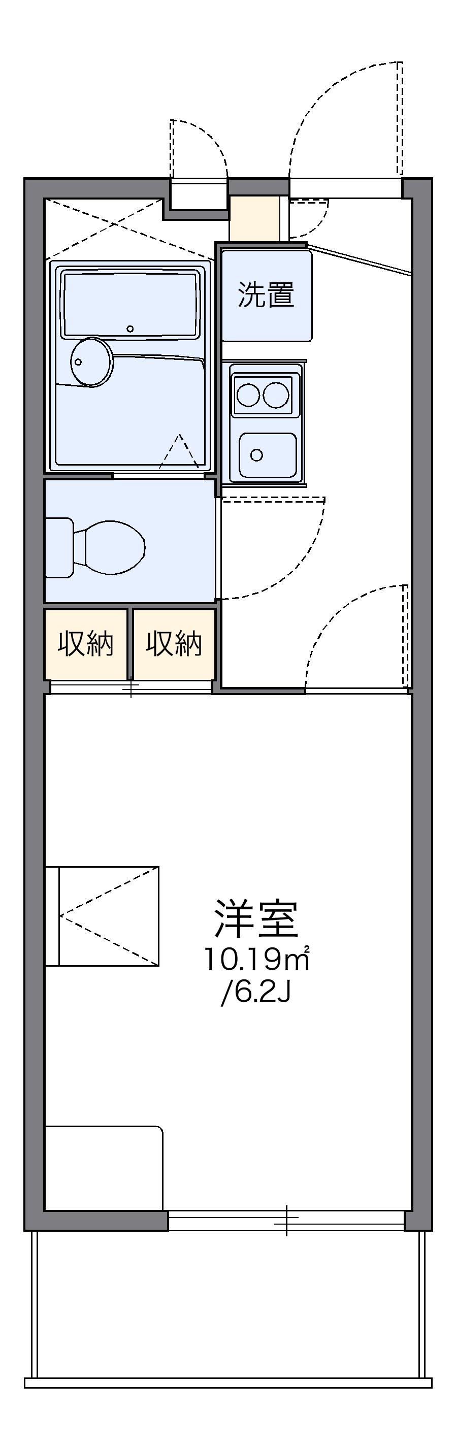 レオパレスアルシオネ 2階階 間取り