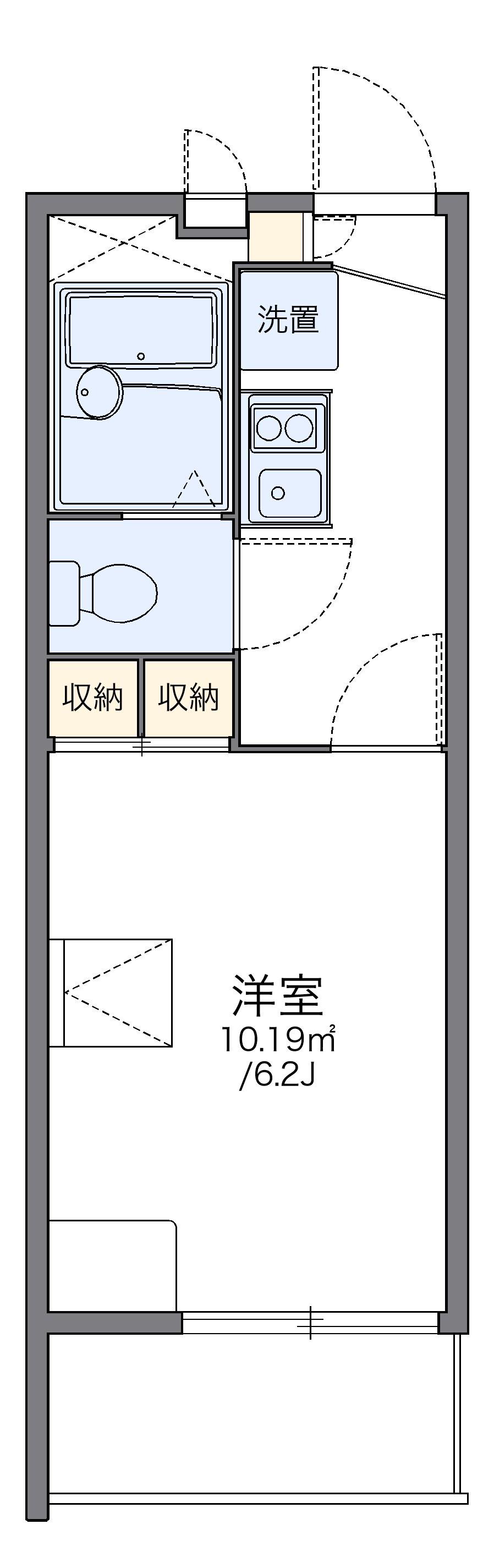 レオパレスアルシオネ 3階階 間取り