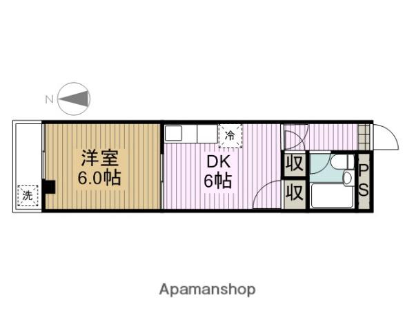 ストークハイツタケダ(1DK/3階)の間取り写真