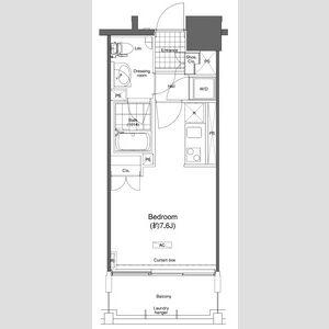 プライムアーバン久米川(ワンルーム/9階)の間取り写真