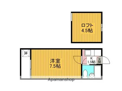 メゾン884(1K/2階)の間取り写真