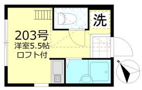 マルケサス立川(ワンルーム/2階)の間取り写真