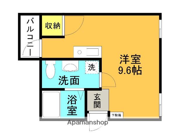 セレーノプリモⅠ(ワンルーム/2階)の間取り写真