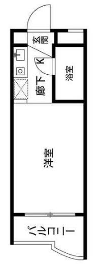 EXE吉祥寺(ワンルーム/2階)の間取り写真