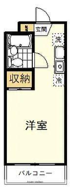 メゾン・ド・ラポール(ワンルーム/3階)の間取り写真