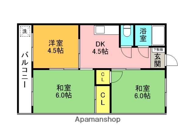 REDEAL子安町(3DK/2階)の間取り写真