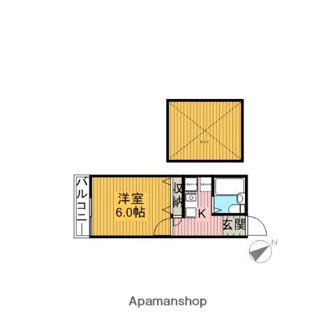 ロフト吉祥寺南(1K/1階)の間取り写真