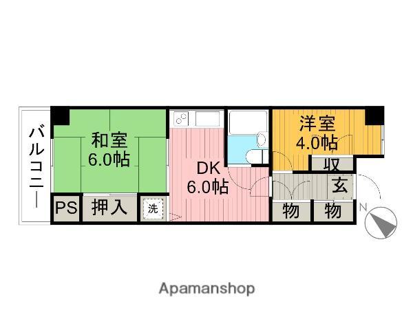 武蔵野パークマンション 5階階 間取り