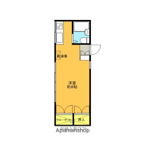 サンライフS(ワンルーム/2階)の間取り写真