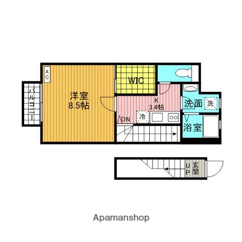 イル・ロトーレC(1K/2階)の間取り写真
