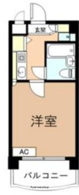 ハーティ亀戸(1K/9階)の間取り写真