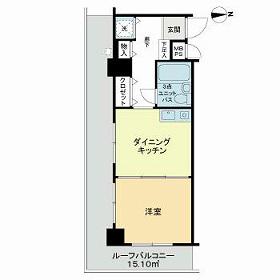 ライオンズマンション柴又駅前(1DK/2階)の間取り写真