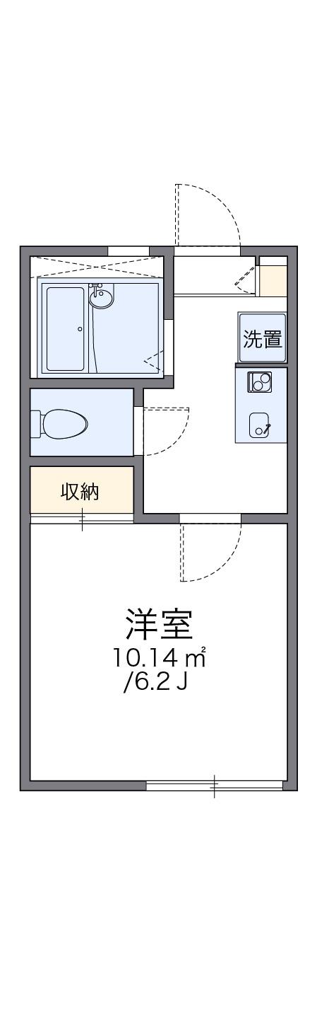 レオパレスサニ-Ⅱ(1K/2階)の間取り写真