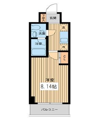 プロスペクト門前仲町 1階階 間取り