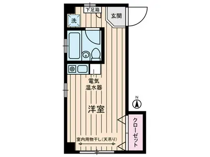 亀戸東口エトワールM・K(ワンルーム/2階)の間取り写真