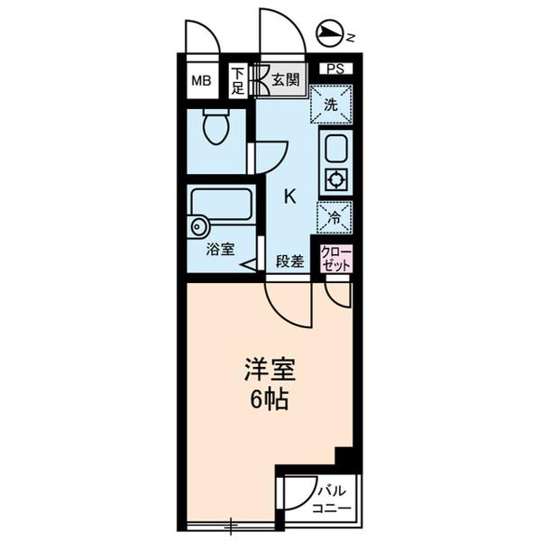 LUMIELESKⅡ(1K/3階)の間取り写真