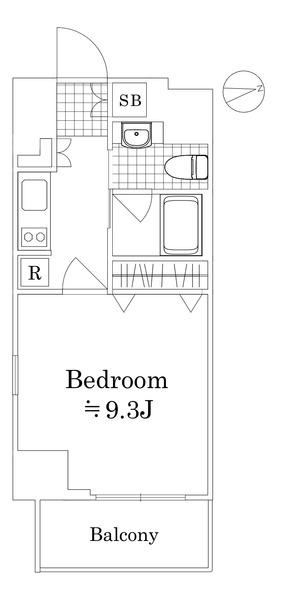 ロイズスクエア東陽町(1K/4階)の間取り写真