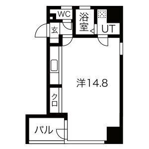 HIRAI RISE(ワンルーム/9階)の間取り写真