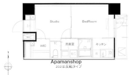 TLRレジデンス亀有(1DK/2階)の間取り写真