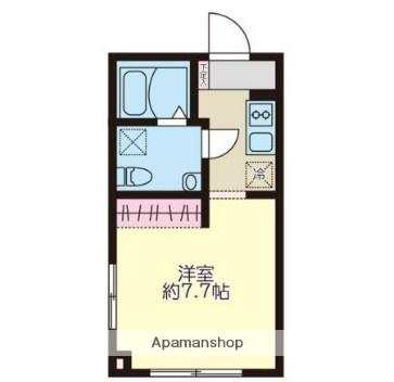 東陽フラッグ(ワンルーム/4階)の間取り写真