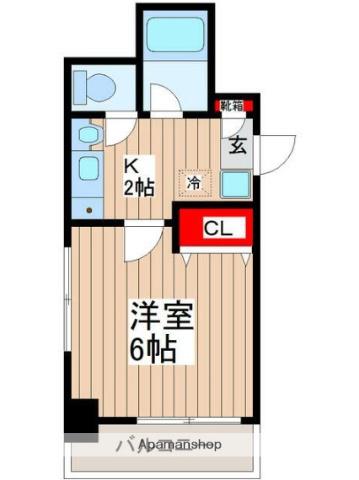 モンシェール吾妻橋(1K/7階)の間取り写真