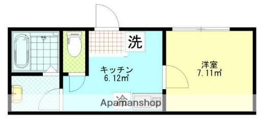 江東区住吉RCマンション(1K/1階)の間取り写真