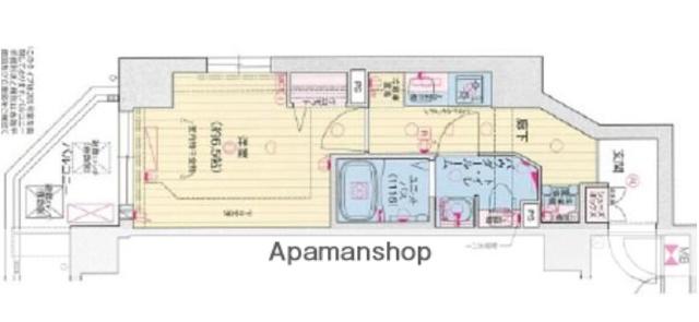 プレサンス木場公園(1K/5階)の間取り写真