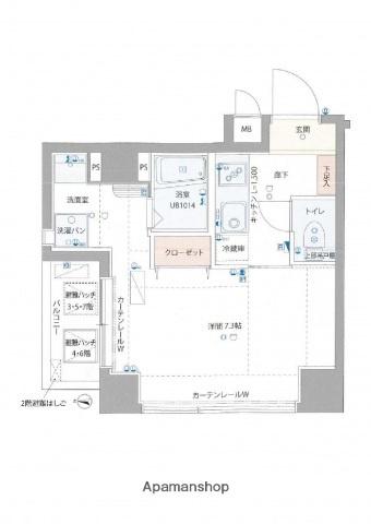 GROWS本所吾妻橋(1K/3階)の間取り写真