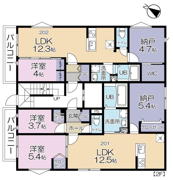 EST FELICITA 押上(1SLDK/2階)の間取り写真