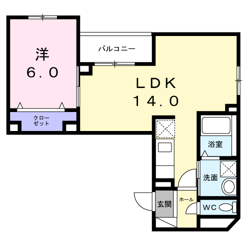 ジョリエメゾン千石(1LDK/1階)の間取り写真