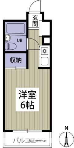 ラ・メゾン船橋(ワンルーム/3階)の間取り写真