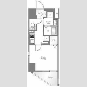 ESTEM COURT KAMEIDO TOKYO イースト(1K/9階)の間取り写真