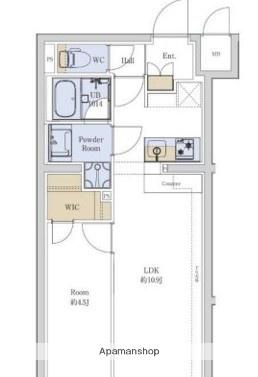 プロスタイルウェルネス(1LDK/1階)の間取り写真