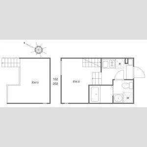 ロゼフォレスト(ワンルーム/2階)の間取り写真