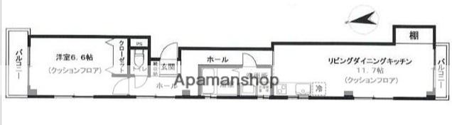 マイティー町田(1LDK/2階)の間取り写真