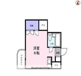 フィルコリンズ武蔵野(1K/3階)の間取り写真