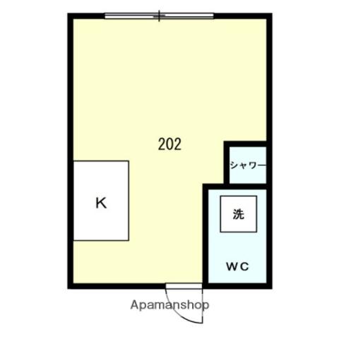 ハイツ境 2階階 間取り