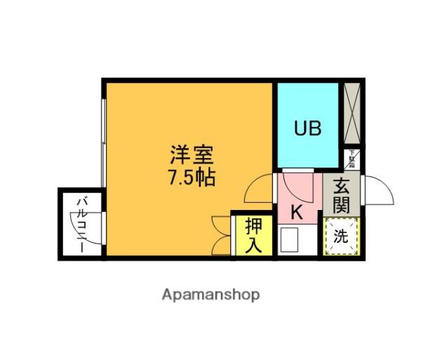 雅ビル(1K/3階)の間取り写真