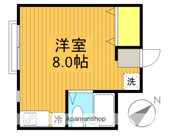 パークサイドカタクラ(ワンルーム/2階)の間取り写真