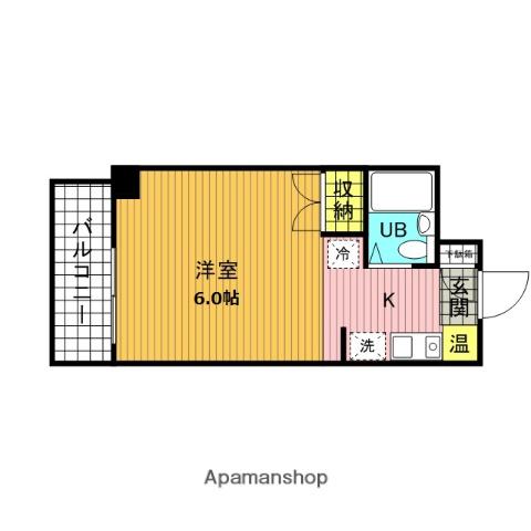 ヘリオス378国分寺(ワンルーム/3階)の間取り写真