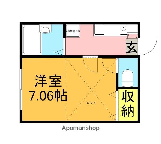 エスポアール東小金井(1K/2階)の間取り写真