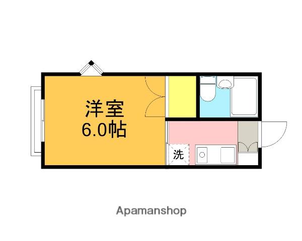 ハイネスロフティ(1K/1階)の間取り写真