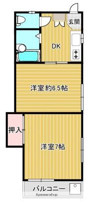 エスパシオ田無(2DK/2階)の間取り写真