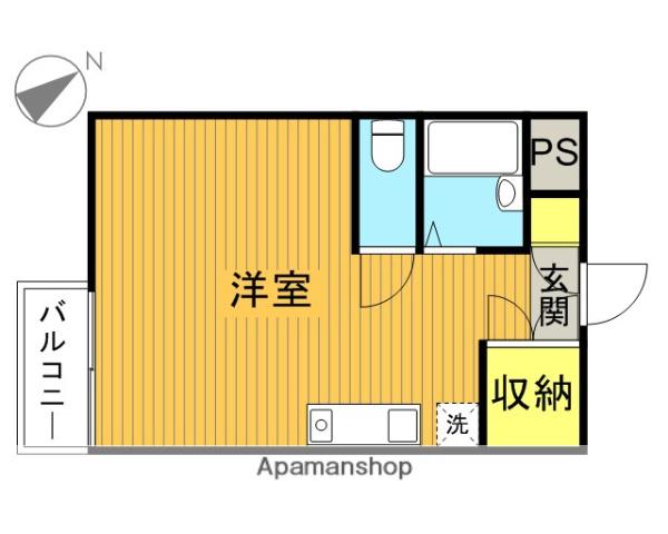 吉祥寺ボーディングハウス(ワンルーム/1階)の間取り写真