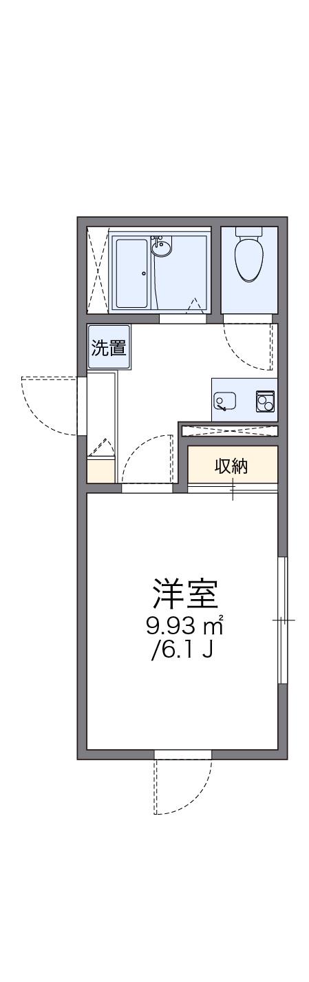 レオパレスプチベルク参番館 2階階 間取り