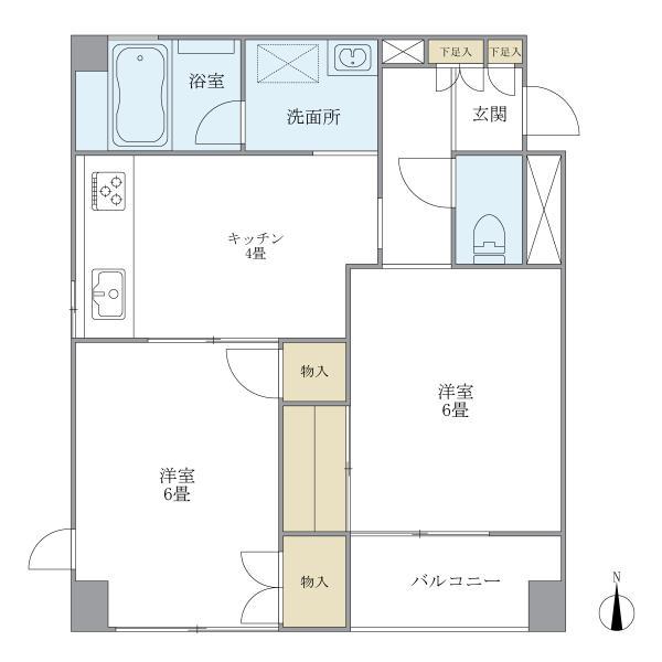 マノワール武蔵野 5階階 間取り