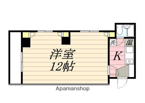 TKマンション(1K/5階)の間取り写真