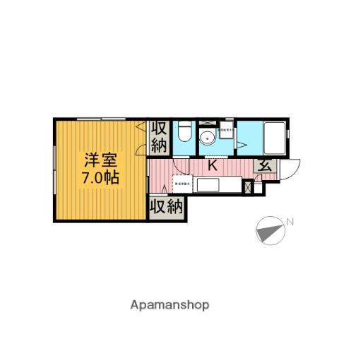 アルディ(1K/1階)の間取り写真
