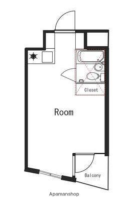 クラウディスプーン(ワンルーム/3階)の間取り写真