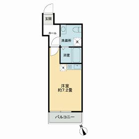 SKY飛田給(ワンルーム/1階)の間取り写真